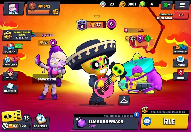 Verschiedene Spielmodi in Nulls Brawl: 1v1, 2v2 & 3v3